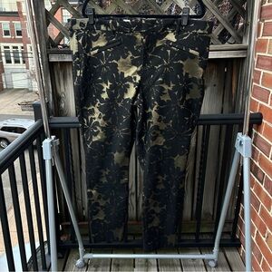 Gap Gold and Black Skinny Pants 20 NWOT